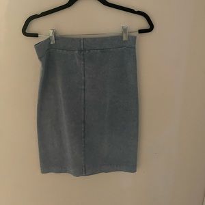 Kiki Riki Size Medium Denim Cotton Short Stretchy Skirt Pre Owned Good